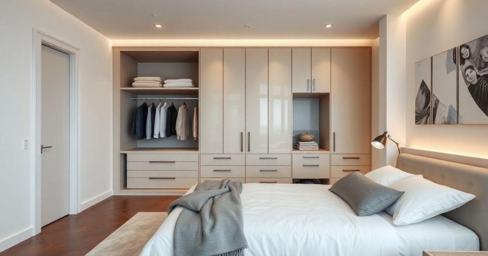 Armários Planejados: Como Otimizar e Estilizar Seu Quarto com Funcionalidade